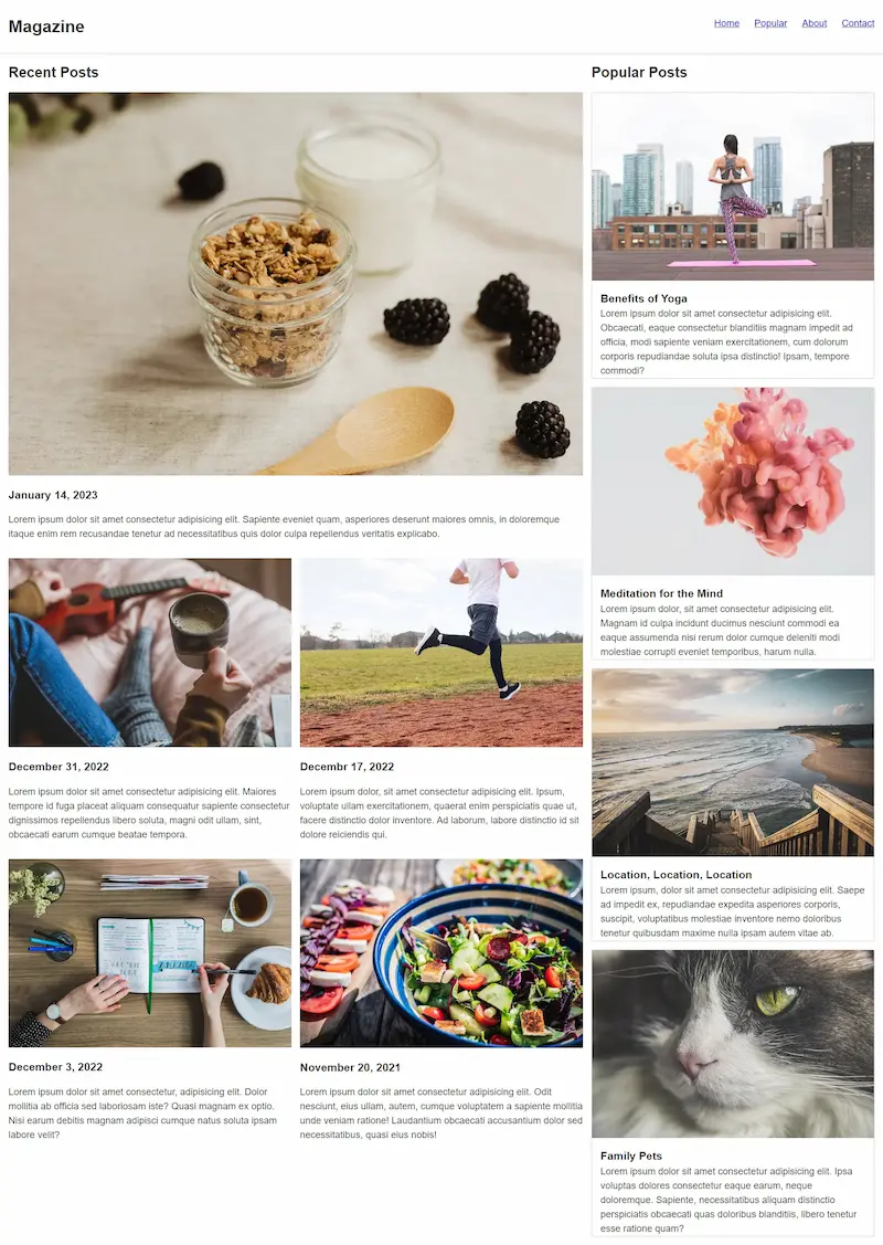 A website about magazine blog.