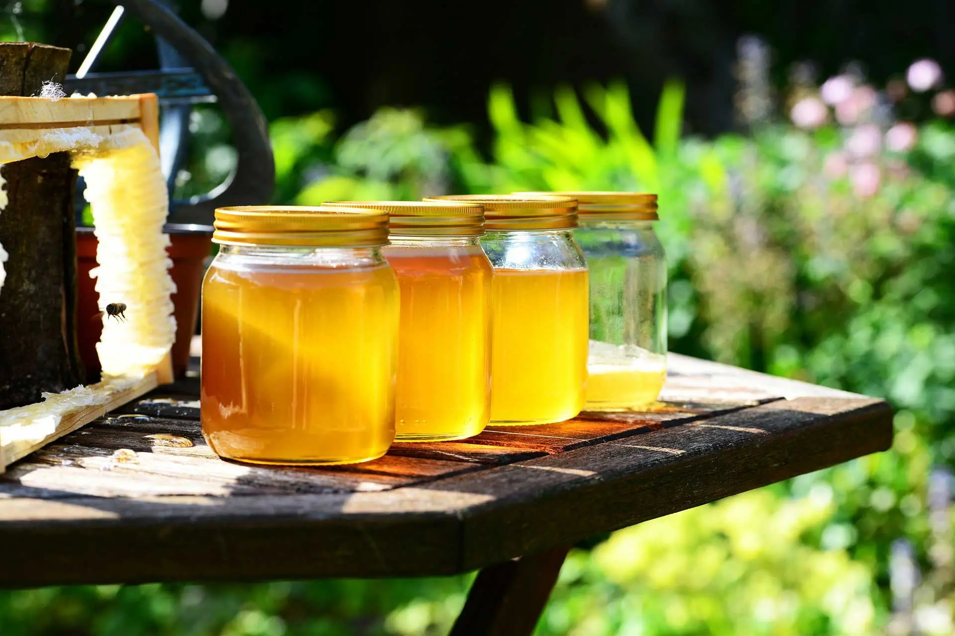 Delicious organic honey.